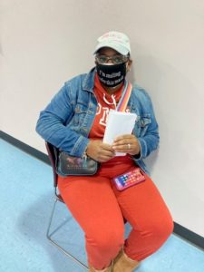 Wanda Simpson, Direct Support Professional, wanted to receive the vaccine because she has an 85-year-old grandmother she wants to protect!