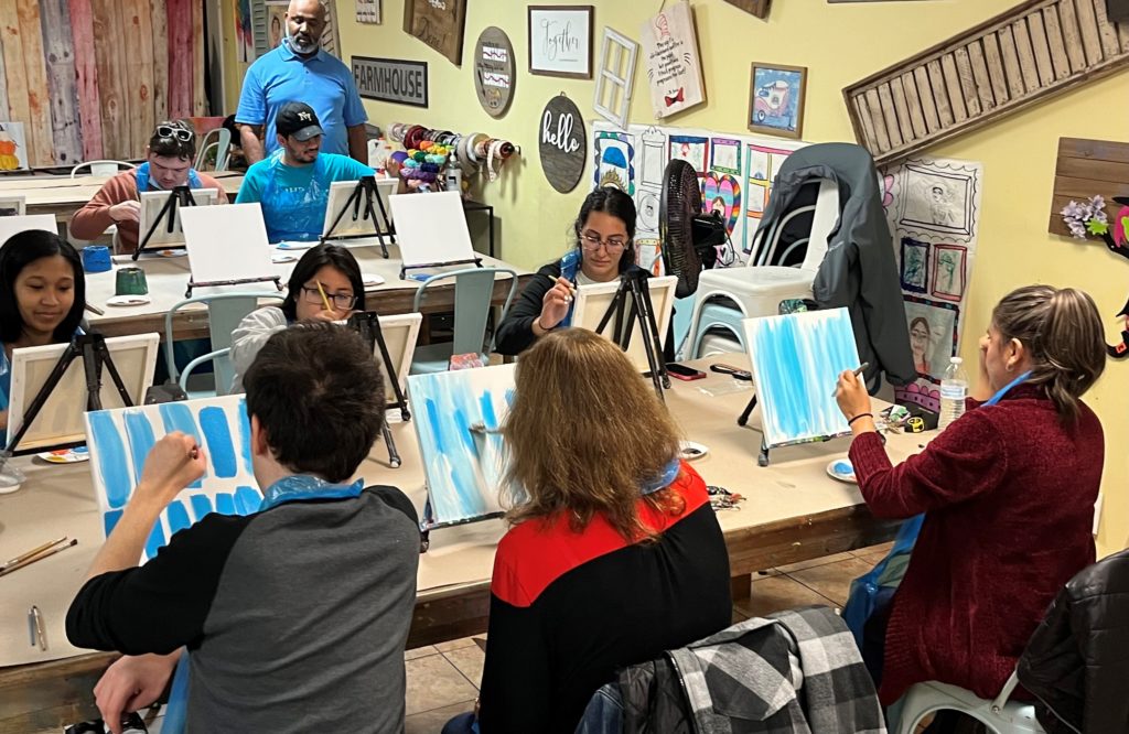 FSS/Citizens Group Paints Together at Vintage Canvas