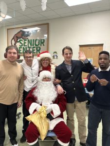 People supported with Santa Claus