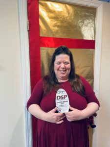 Christine Heinlein with her award