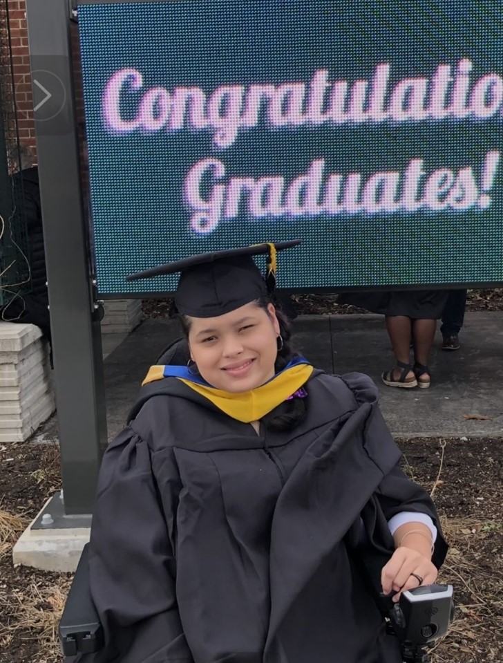 Christina Paz at her graduation