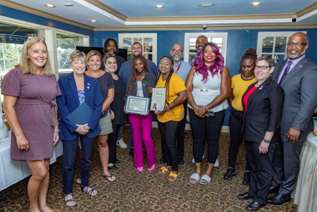 Spring Lane staff including DSPs with their citation.