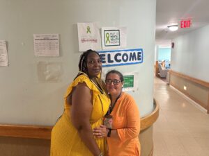 Direct Support Professionals Connie Buckhannon and Keltoum Conklin