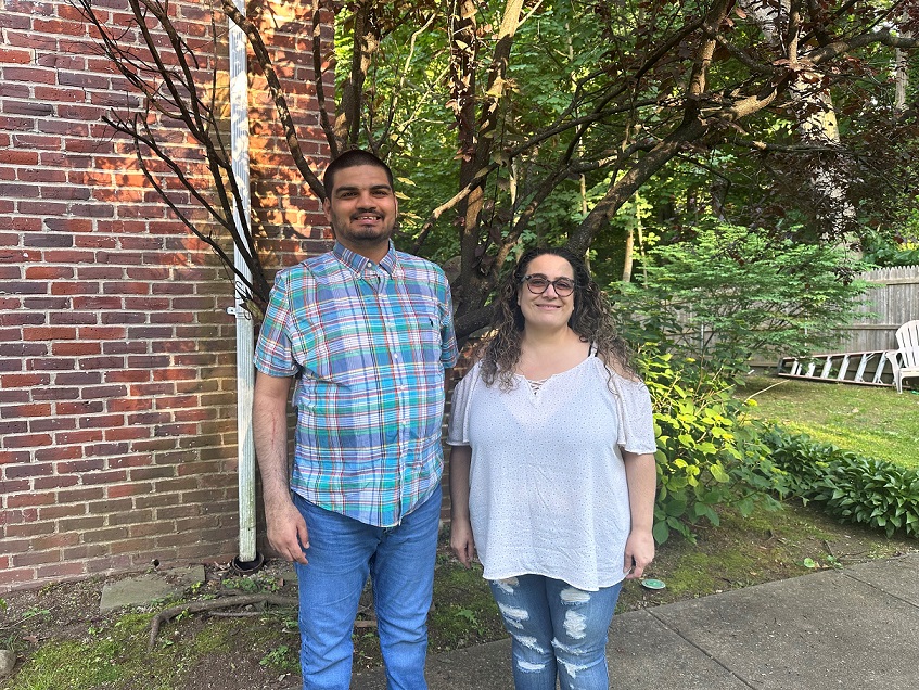 Samuel volunteering 1 | Citizens Options Unlimited Samuel Morales, a resident, and Christine Basile, manager, of Red Spring Lane.