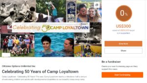 Camp Loyaltown JustGiving Page