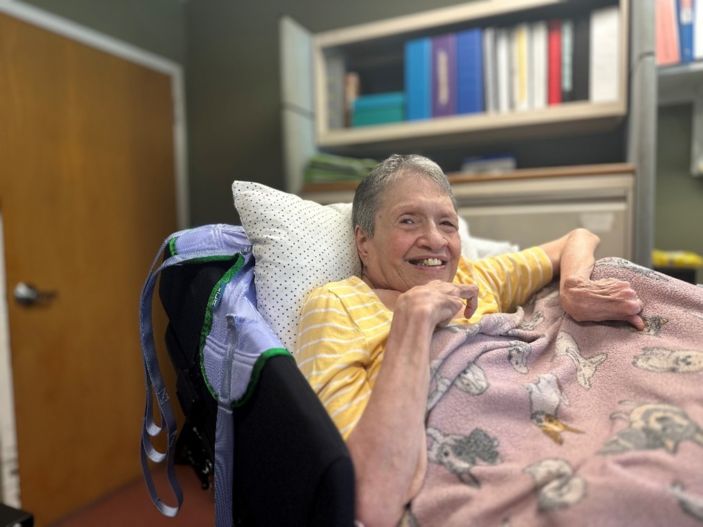 Roz Adler smiles for a photo