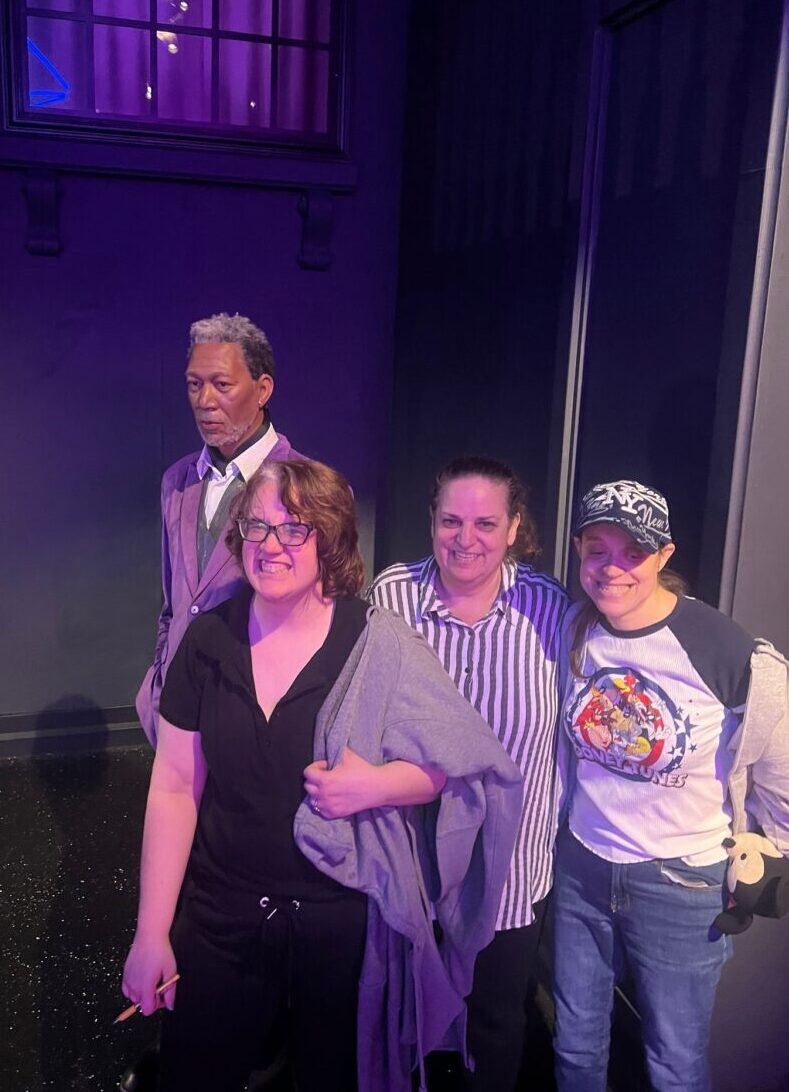 Roommates at Pickwick Drive at Citizens Options Unlimited visit the wax museum