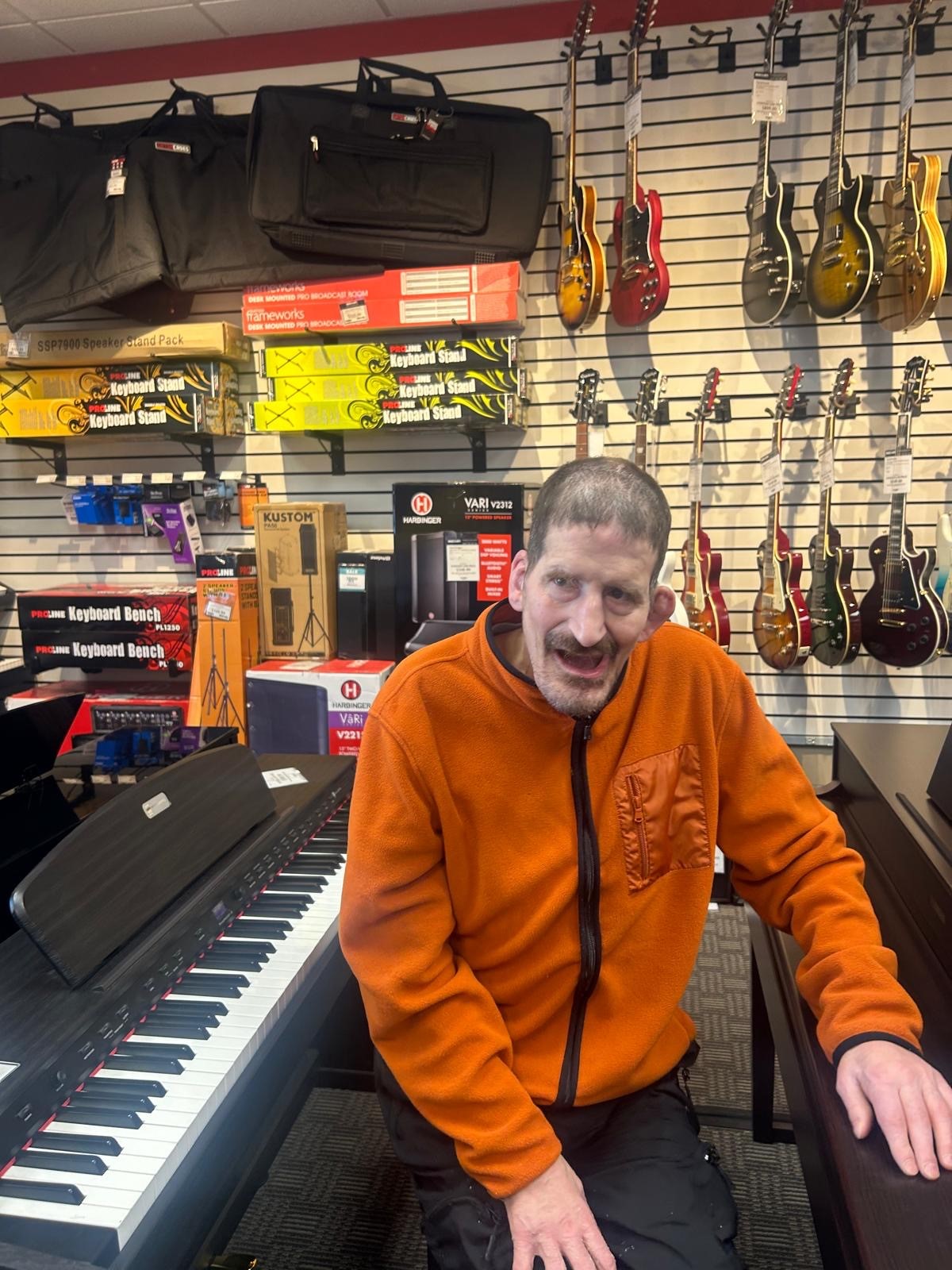 At Home Day Program 2 | Citizens Options Unlimited Michael Harley at Guitar Center as part of day program