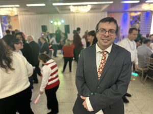 Noah Probert enjoys the holiday party at The Sterling