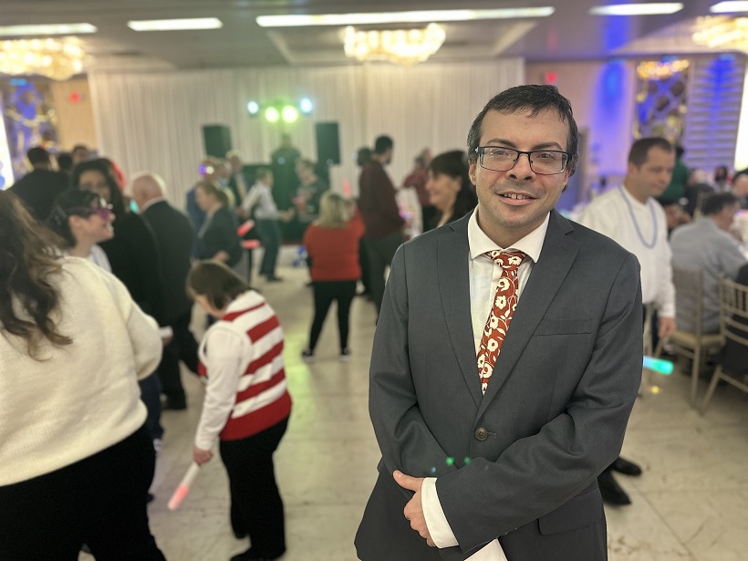 Noah Probert enjoys the holiday party at The Sterling