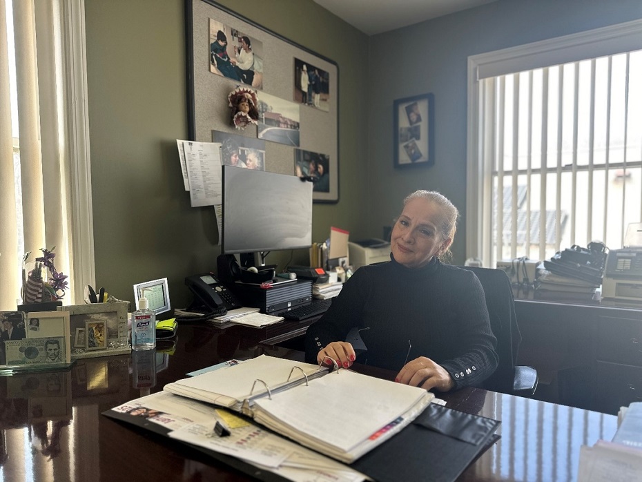 Director of Helen Kaplan Center Marta Garavito in her office