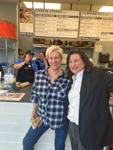 Citizens Options Unlimited staff members at Jersey's Mikes during their day of giving.