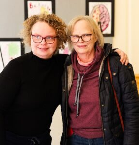 April Kloepfer and her mother