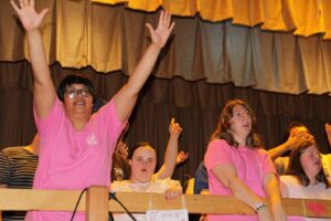 Camp Loyaltown campers performing during the showcase.