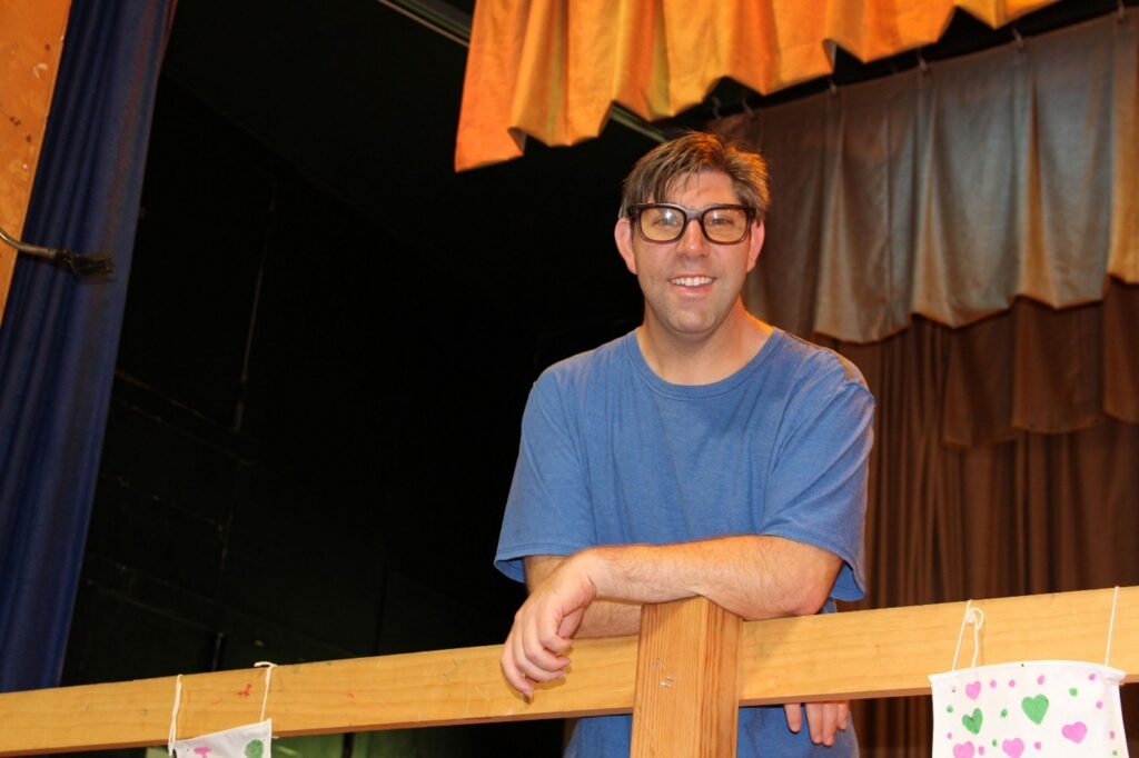 Eddie Bortell on stage at Camp Loyaltown