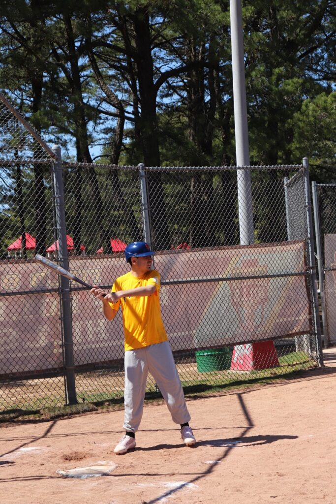 Carol St Baseball 4 | Citizens Options Unlimited Ross Perlow up to bat at his baseball game