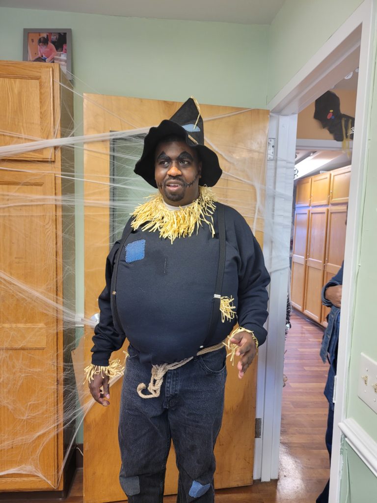 Man in Scarecrow Costume