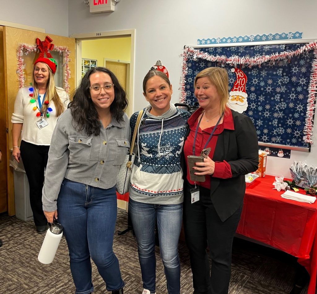 Employees enjoying Behavioral Health Holiday Party