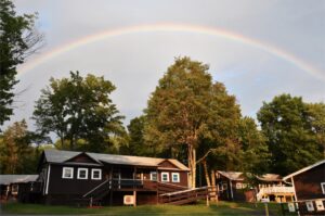 Rainbow over Camp Loyaltown