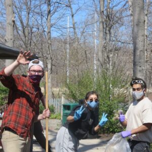 Three Citizens Volunteers Pose For the Camera