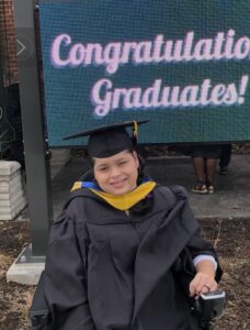 Christina Paz at her graduation