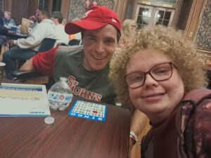 Michelle Rudoff and Noah Probert at the AHRC Foundation Walk Bingo Fundraiser.