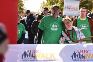 Members of the Citizens AHRC Foundation Walk team Jerry Powers and Michelle Rudoff at the event.