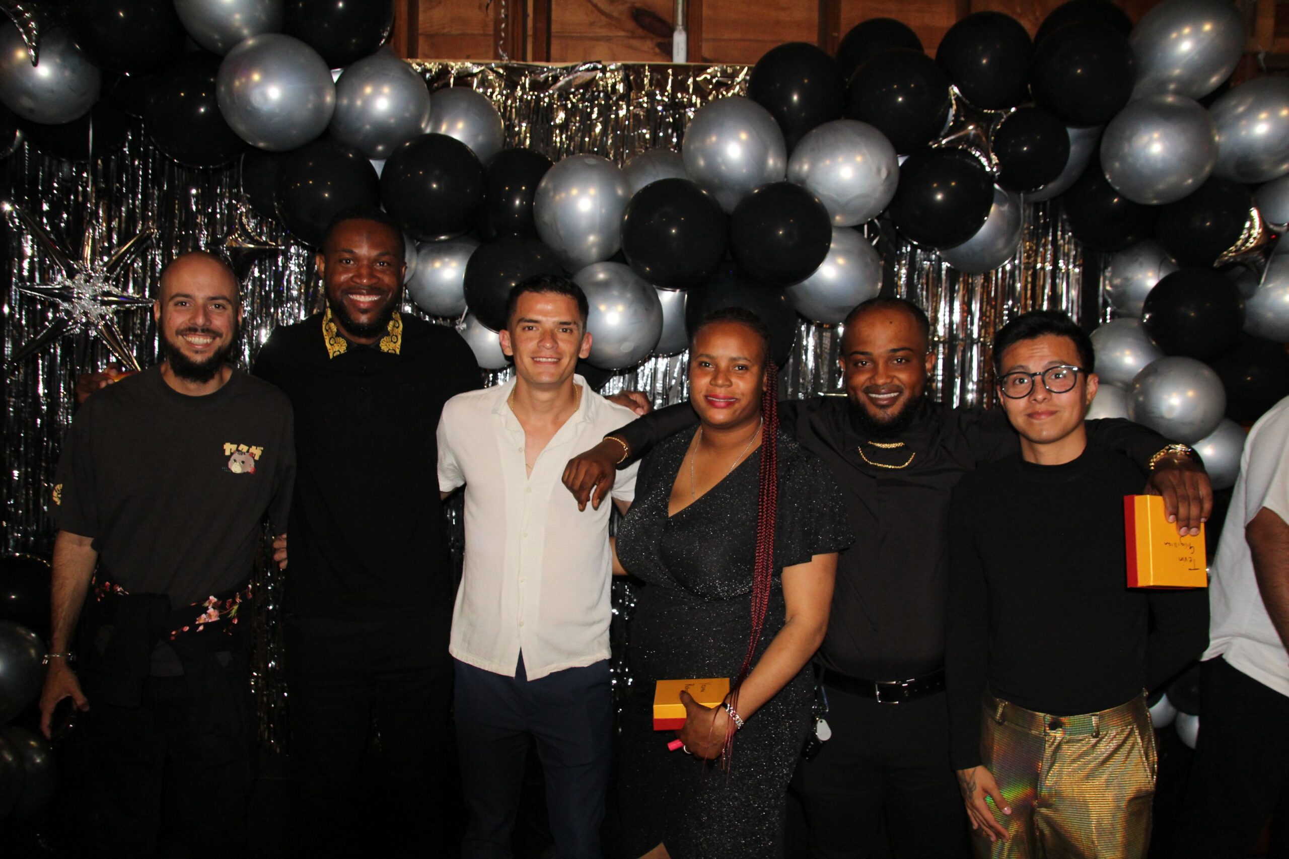 Six Camp Loyaltown staff members enjoy Staff Appreciation Night