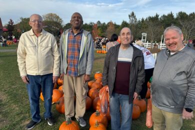 Four Citizens residents at the pumpkin patch.