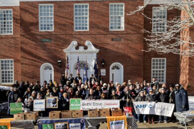Members of the citizens Options Unlimited community along with other community members at the Martin Luther King Jr. Walk