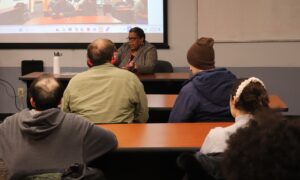 Men and women who reside in Individualized Residential Alternatives (IRAs) at the Residential Council meeting