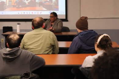 Men and women who reside in Individualized Residential Alternatives (IRAs) at the Residential Council meeting