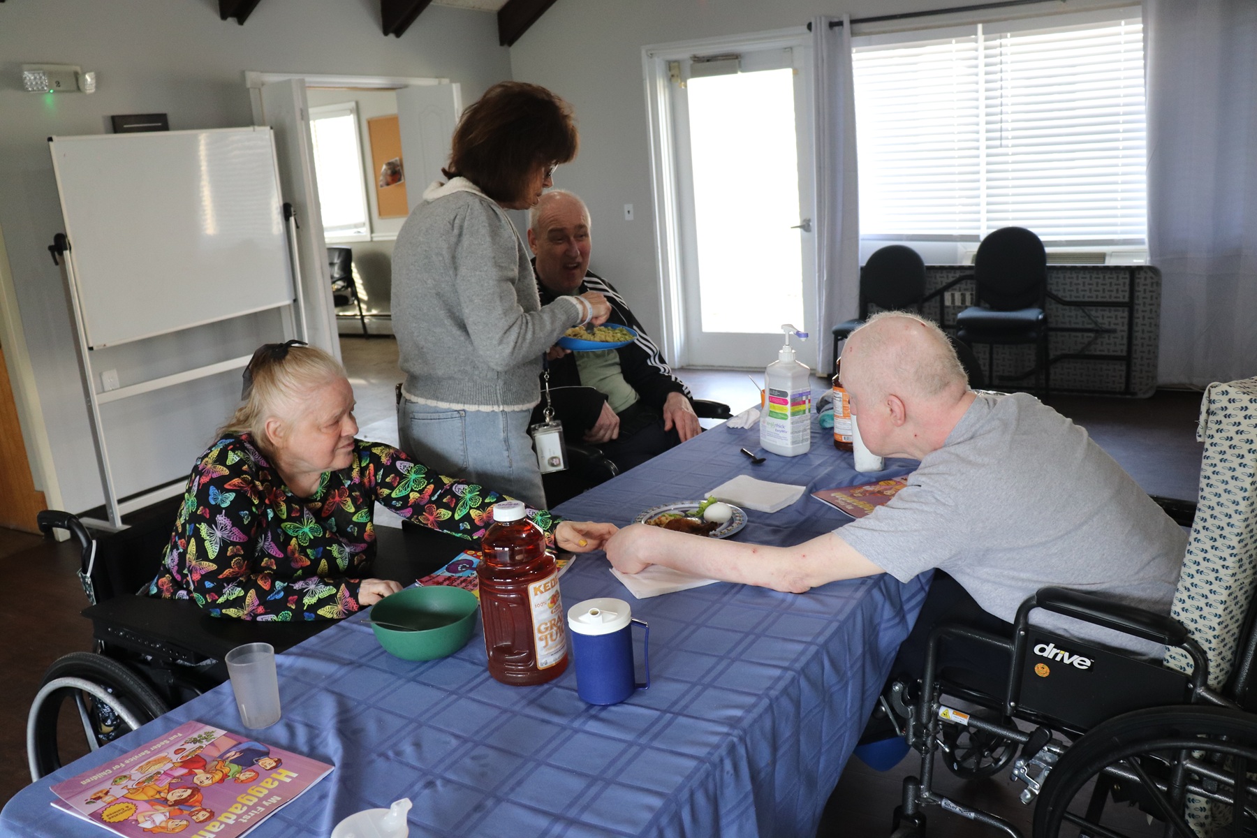 Shoreham Residents enjoy food in celebration of Passover