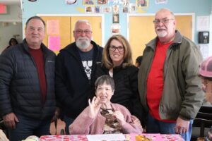 Barbara Doerler and her family at the Helen Kaplan Center